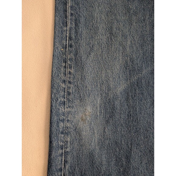 1998 Vintage 90's Levis Jeans Mens 40x30 Blue 501 Straight Light Wash Button Fly - Picture 8 of 12